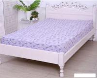 Постельное белье Luxsonia Трикотаж на резинке 180x200 2230 (лаванда сиреневый)