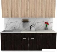 Готовая кухня ЭлиГард Lion 2.2 (дуб сонома/дуб марбург/королевский опал)