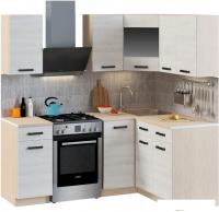 Готовая кухня Genesis Мебель Алиса Loft №2 1.4x1.4 (дуб сонома/сосна белый)