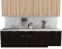 Готовая кухня ЭлиГард Lion 2.6 (дуб сонома/дуб марбург/королевский опал)