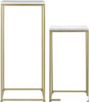 Журнальный столик Bergenson Bjorn Mayen Gold BB0000395 (белый/золото)