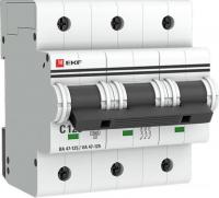 Выключатель автоматический EKF PROxima ВА 47-125 3Р 125А (С) mcb47125-3-125C