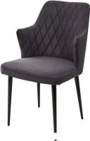 Стул M-City Herman 461MC05394 (темно-серый велюр/черный)