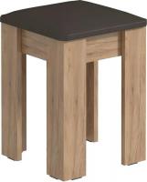 Табурет Атлант-Мебель Лаки тип 1 (дуб крафт золотой/экокожа коричневый)