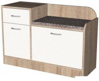 Банкетка Мебель-класс Порто-7 МК 501.09.07 (правый, белый/дуб сонома)