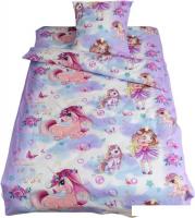 Постельное белье Milanika Мейджик 1.5сп подростковый с наволочкой 70x70 (бязь)