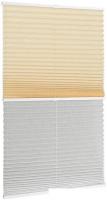 Плиссе Delfa Basic Crush СПШ-35501/3504 Basic Transparent (68x160, ваниль/белый)