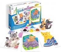 Набор для рисования SentoSphere Aquarellum Котята 6506