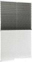 Плиссе Delfa Basic Walnut СПШ-3401/1102 Basic Transparent (68x160, антрацит/белый)
