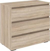 Комод Кортекс-мебель Бари 80 3ш (дуб сонома/дуб сонома/дуб сонома)