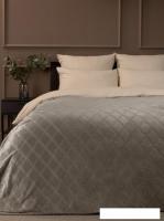 Плед Tex Republic Elite Клетка Фланель Евро 93383 (бежевый)