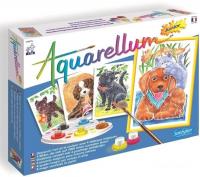 Набор для рисования SentoSphere Aquarellum Щенки 698