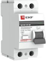 Устройство защитного отключения EKF 2P-16А-30мА (электромеханическое)