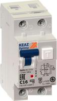 Дифференциальный автомат КЭАЗ OptiDin D63 2P (1P+N) C 25А 30мА тип A 6кА УХЛ4 103509