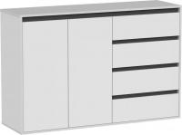 Тумба Интермебель Рио-3 Р-003 (белый/графит серый)