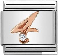 Звено для браслета NominatioN Цифра 4 430315/04