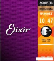 Струны для гитары Elixir Strings 16152 10-47