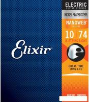 Струны для гитары Elixir Strings 12062 10-74 8-String