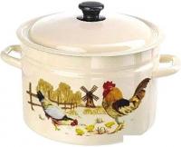 Кастрюля КМЗ Подворье 41704-102/6-У4 (слоновая кость)