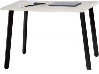 Кухонный стол Millwood Шанхай Л18 100x70 (дуб белый Craft/металл черный)