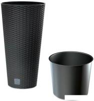 Кашпо Prosperplast Flower Pot Rato Tubus DRTUS300-S433 (антрацит)