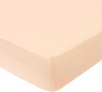 Постельное белье Миланика Персик на резинке 140x200 (поплин г/к)