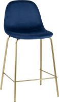 Стул Stool Group Валенсия SN полубарный OS-001CB HLR-64 (велюр синий/ножки золото)