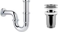 Сифон Wellsee Drainage System 182102004 (сифон, выпуск, хром)