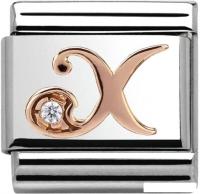 Звено для браслета NominatioN Буква X 430310/24