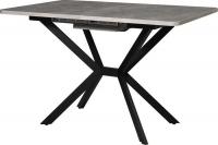 Кухонный стол Мир стульев Саен 28 110/140x75x76 (каспий срез камня/черный муар)