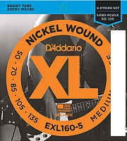 Струны для гитары D'Addario EXL160-5 50-135