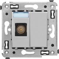 Розетка телевизионная DKC Avanti 4404503 (закаленная сталь)