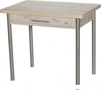 Кухонный стол Древпром М20 ДП1-02-05 90-120x60 (наоми/металлик)