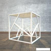 Журнальный столик RasGar Империал РСГР.001.000-0313 (белый/черный)