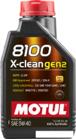 Моторное масло Motul 8100 X-clean gen2 5W-40 1л
