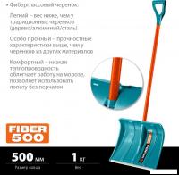Лопата для уборки снега Grinda Fiber-500 39940