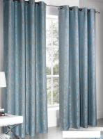 Комплект штор Nivasan Мрамор 10 на люверсах 1.5x2.6 м (бирюзовый)