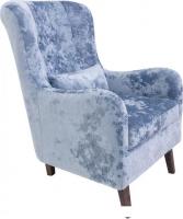 Интерьерное кресло Krones Калипсо (велюр голубой перламутр)