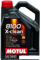 Моторное масло Motul 8100 X-clean 5W-40 4л