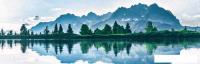 Картина Stamprint Озеро и горы АT020 (45x140)