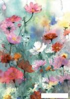 Картина Stamprint Пейзаж цветов АT009 (85x60)