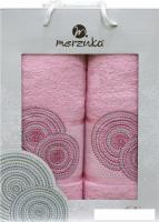 Набор полотенец Merzuka 50x90/70х140 11040 (2 шт, розовый)