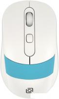 Мышь Oklick 310MW (белый/голубой)