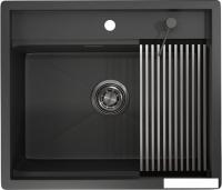 Кухонная мойка Granula KS-6045U (черный матовый)