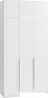 Шкаф распашной Soma Lord Gold 3-х створчатый 120x240 (белый)