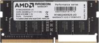 Оперативная память AMD Radeon R7 Performance 8GB DDR4 SODIMM PC4-19200 R748G2400S2S-U