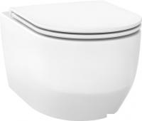 Унитаз подвесной Wellsee Croquis RimFree 182611001 (чаша, пневмокрышка, глянцевый белый)