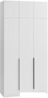 Шкаф распашной Soma Lord Black 3-х створчатый 120x240 (белый)