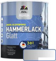 Эмаль Dufa Hammerlack на ржавчину гладкая RAL9006 (2 л, серебристый)