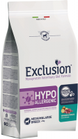 Сухой корм для собак Exclusion Monoprotein Vet Diet Hypoallergenic Medium&Large Breed Venison&Potato
